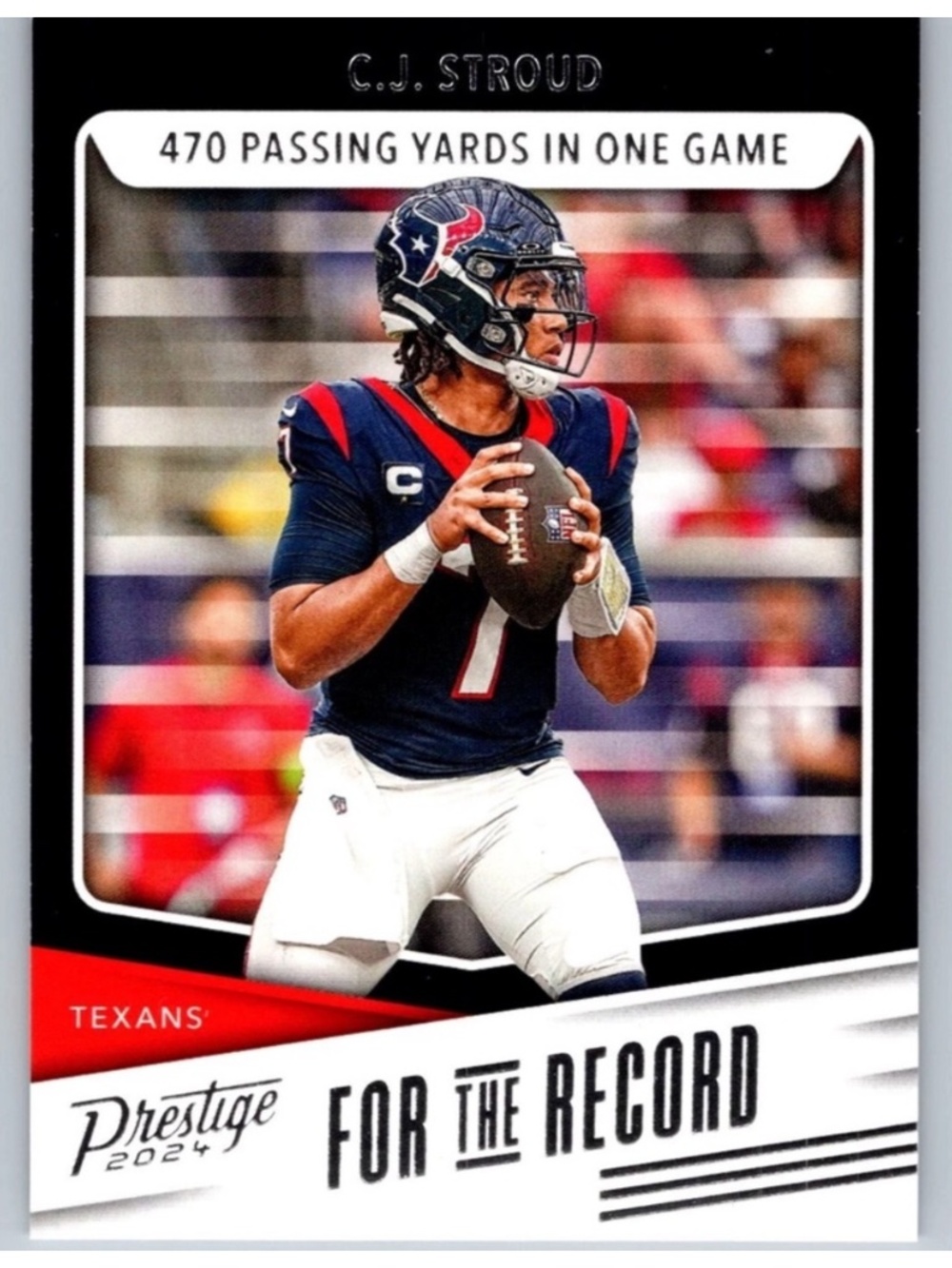 CJ Stroud 2024 Panini Houston Texans NFL Football Card